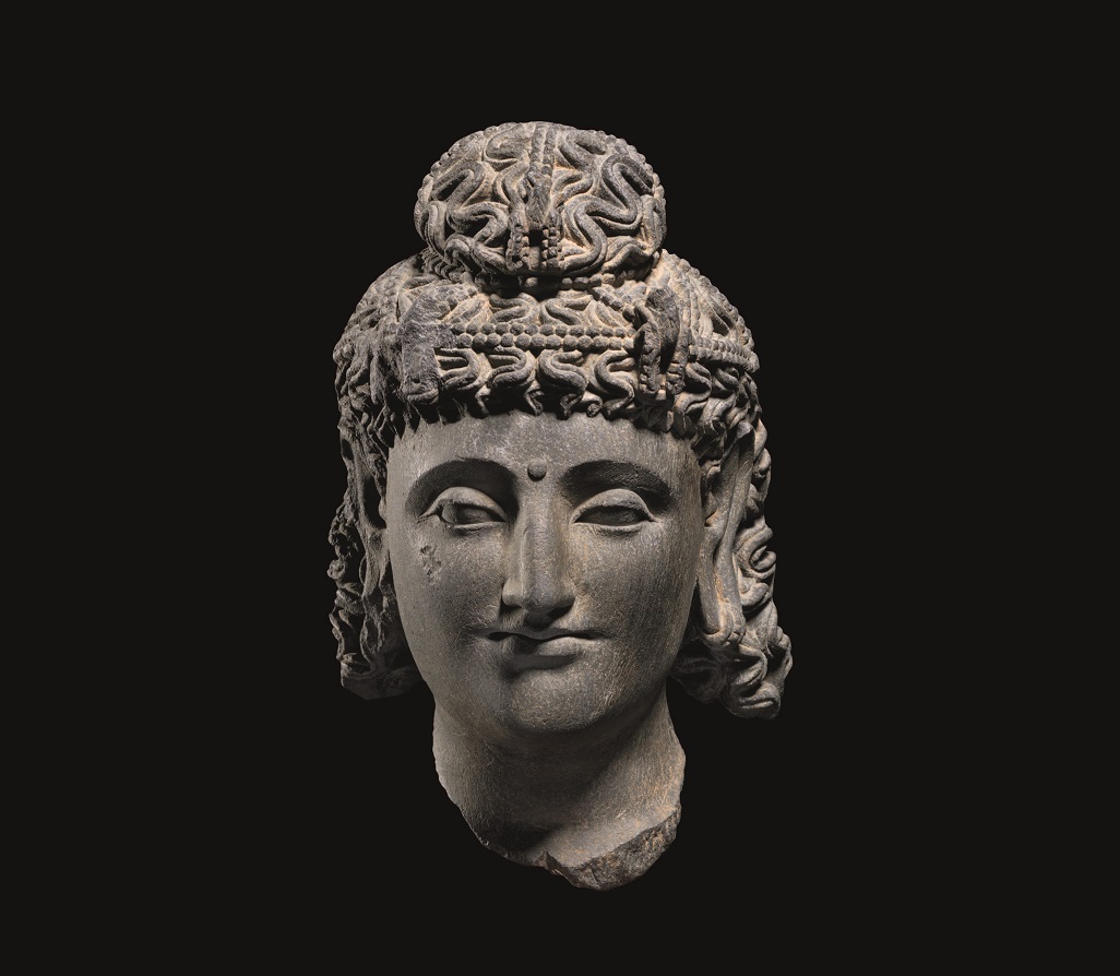 Magnificent head of Maitreya, Buddha